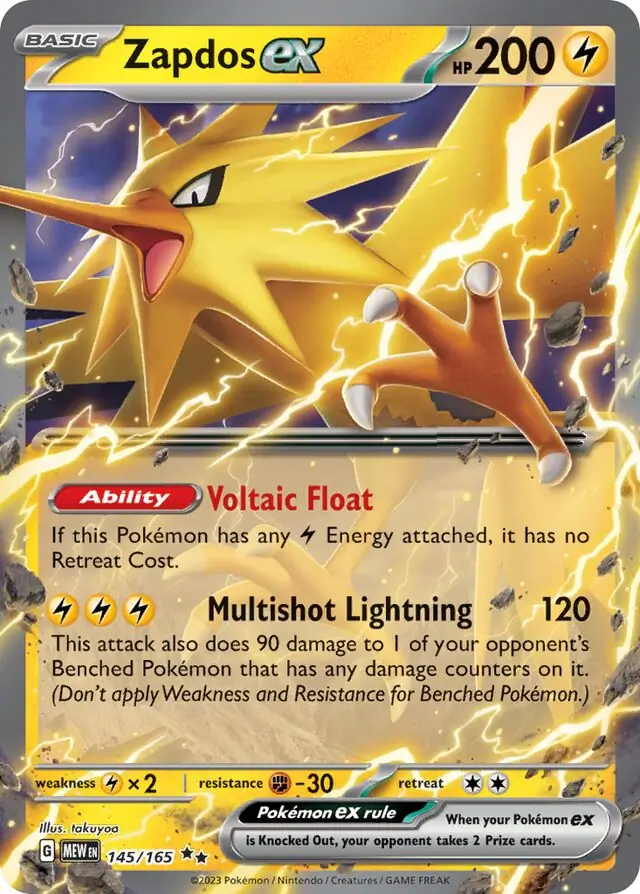 Zapdos ex 145 Normal