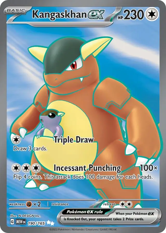 Kangaskhan ex 190 Normal