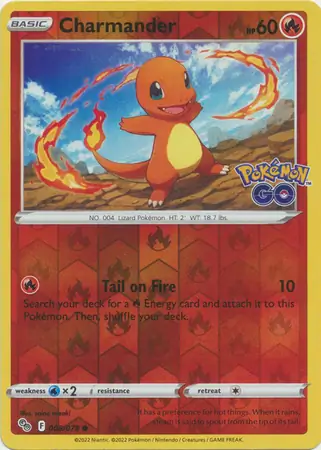 Charmander Reverse Holo 008