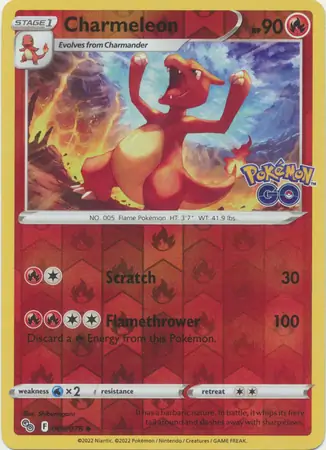 Charmeleon Reverse Holo 009