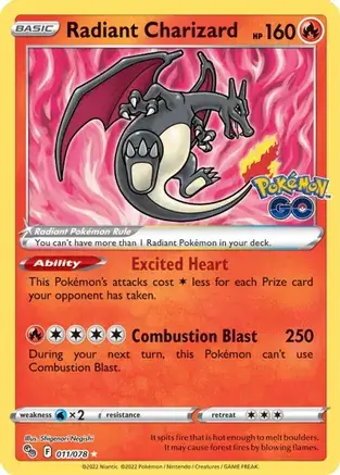 Radiant Charizard 011 Normal