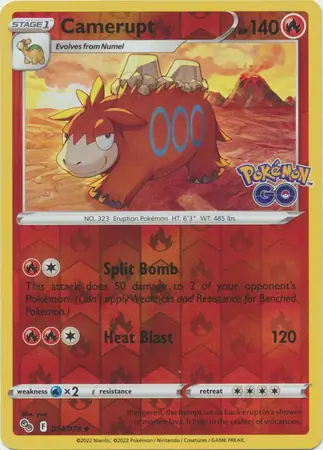 Camerupt Reverse Holo 014 Normal