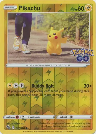 Pikachu Reverse Holo 027