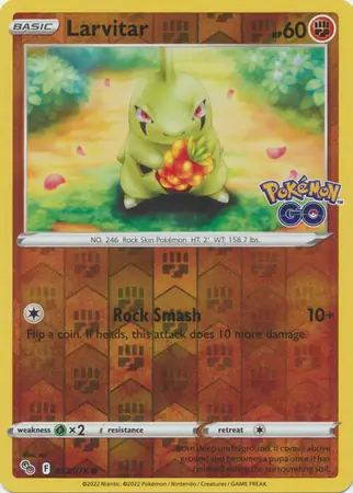Larvitar Reverse Holo 037 Normal