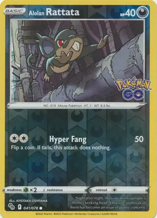 Alolan Rattata Reverse Holo 041