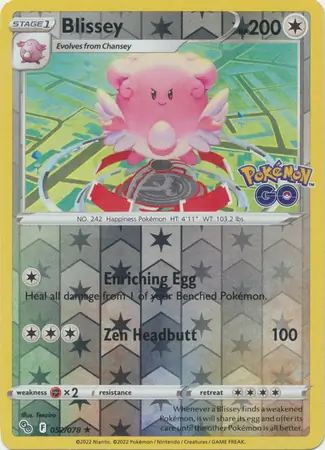 Blissey Reverse Holo 052 Normal