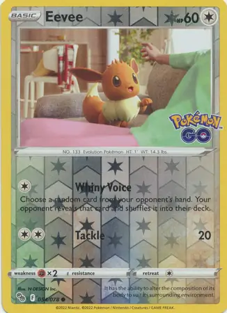 Eevee Reverse Holo 054 Normal