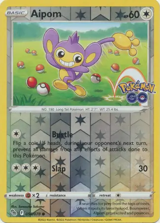 Aipom Reverse Holo 056 Normal