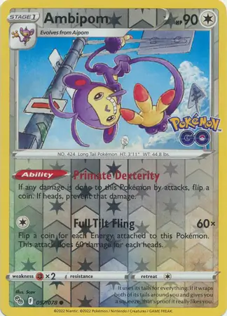 Ambipom Reverse Holo 057