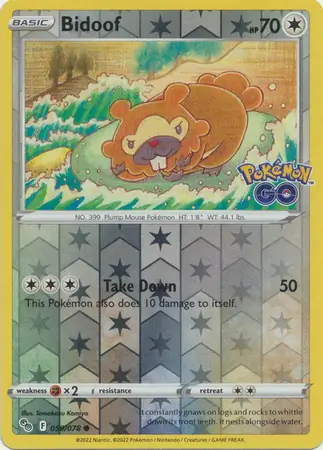 Bidoof Reverse Holo 059 Normal