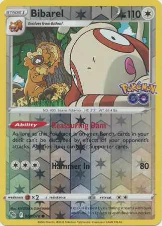 Bibarel Reverse Holo 060