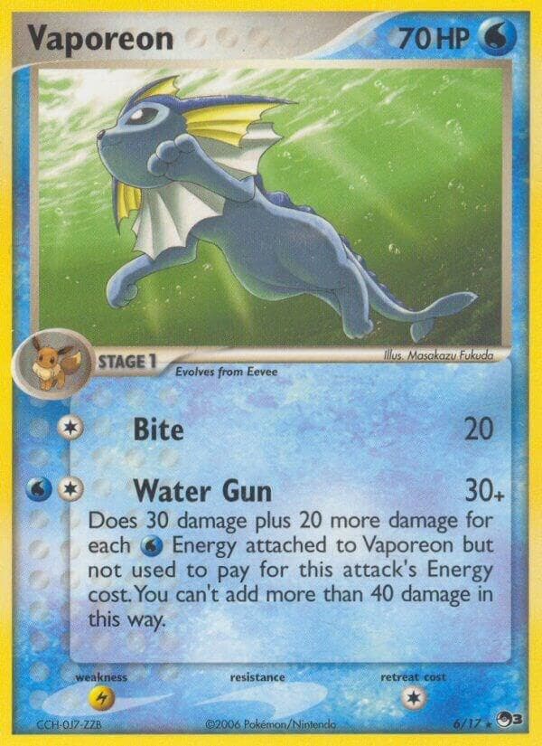 Vaporeon 6 Holo