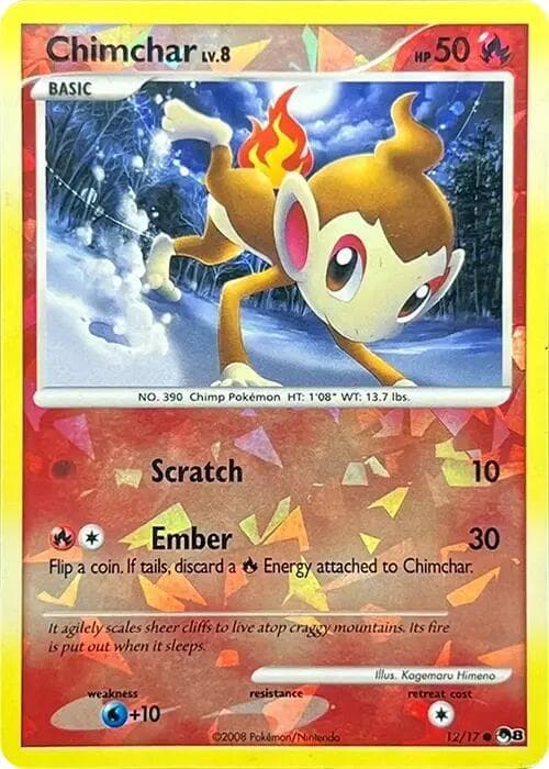 Chimchar Cracked Ice Holo 12
