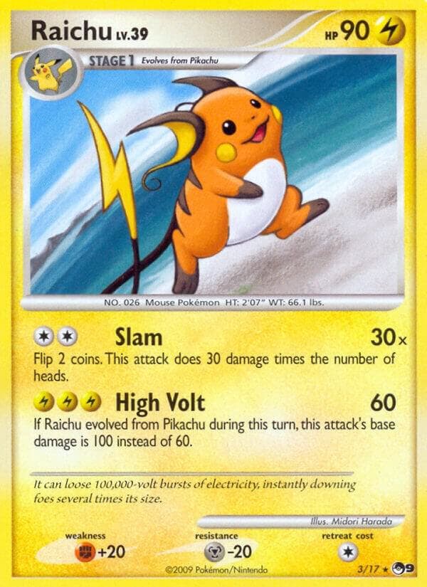 Raichu 3 Reverse holo