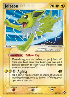 Jolteon Gold Star 101 Normal