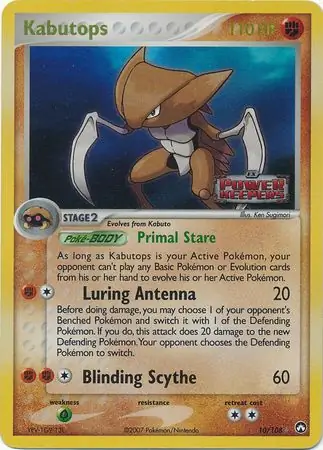 Kabutops Reverse Holo 10