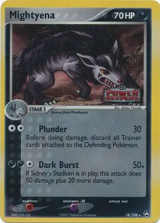 Mightyena Reverse Holo 18 Normal