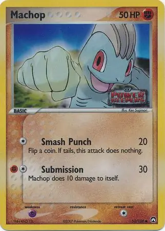 Machop Reverse Holo 53 Normal