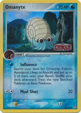 Omanyte Reverse Holo 56 Normal