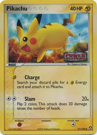 Pikachu Reverse Holo 57 Normal