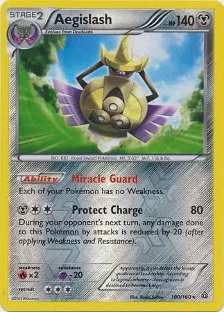 Aegislash Reverse Holo 100 Normal