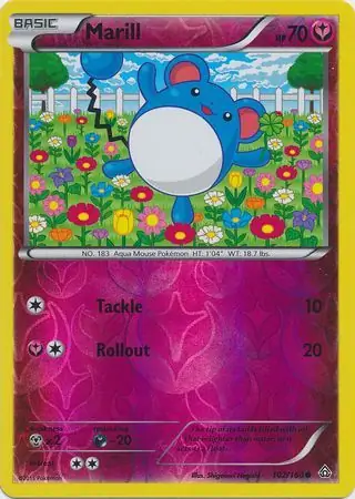 Marill Reverse Holo 102 Normal
