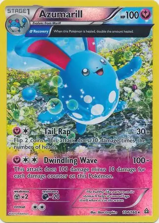 Azumarill Reverse Holo 104 Normal