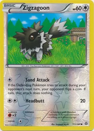Zigzagoon Reverse Holo 111 Normal