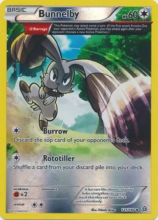 Bunnelby Reverse Holo 121 Normal