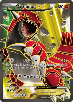 Full Art Groudon EX 150 Normal