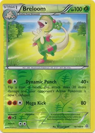 Breloom Reverse Holo 16 Normal