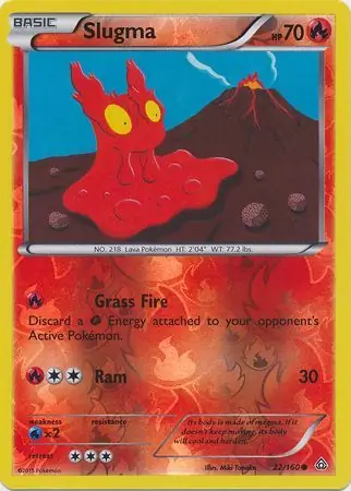 Slugma Reverse Holo 22