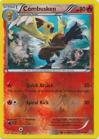 Combusken Reverse Holo 27 Normal
