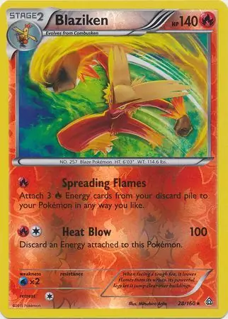 Blaziken Reverse Holo 28 Normal