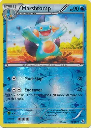 Marshtomp Reverse Holo 34 Normal