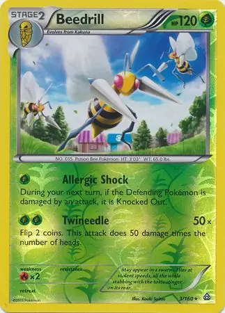 Beedrill Reverse Holo 3 Normal