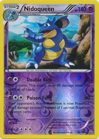 Nidoqueen Reverse Holo 68 Normal