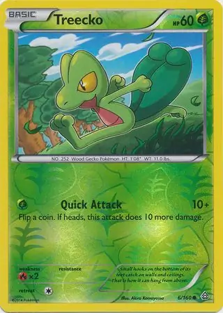 Treecko Reverse Holo 6 Normal
