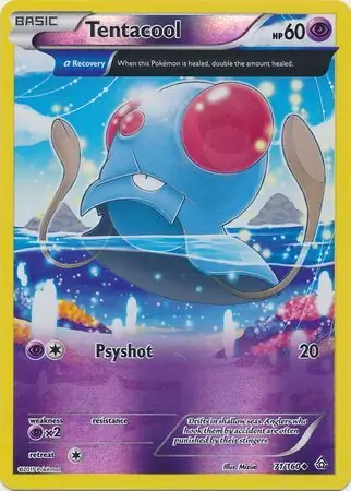 Tentacool Reverse Holo 71 Normal