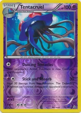 Tentacruel Reverse Holo 72