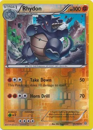Rhydon Reverse Holo 75 Normal
