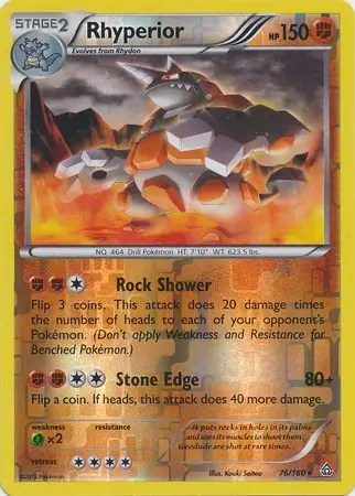 Rhyperior Reverse Holo 76