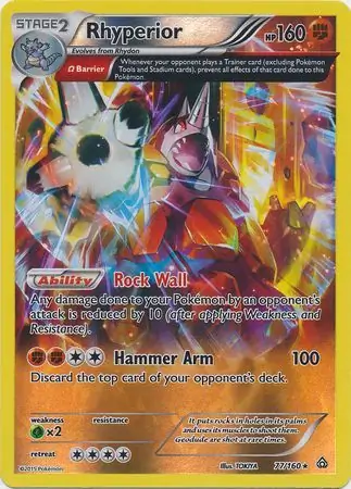 Rhyperior Reverse Holo 77