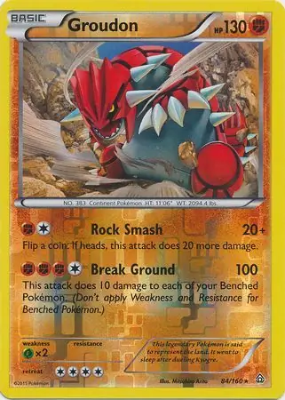 Groudon Reverse Holo 84 Normal