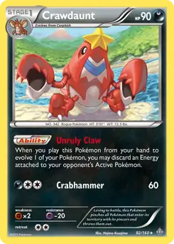 Crawdaunt 92 Normal