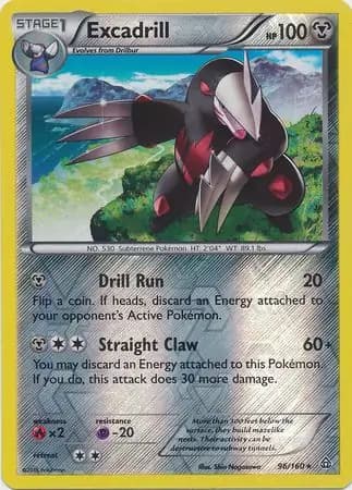 Excadrill Reverse Holo 96 Normal