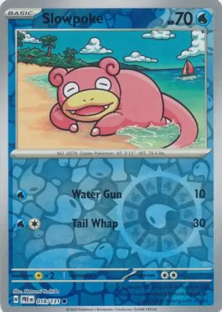 Slowpoke Reverse Holo 018