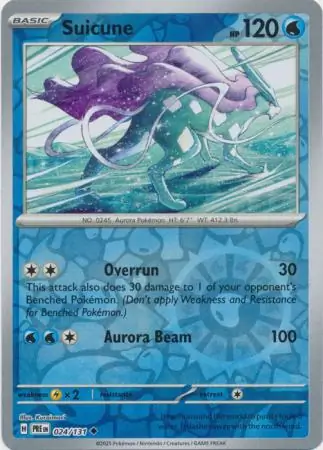 Suicune Reverse Holo 024
