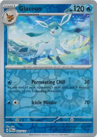 Glaceon Reverse Holo 025