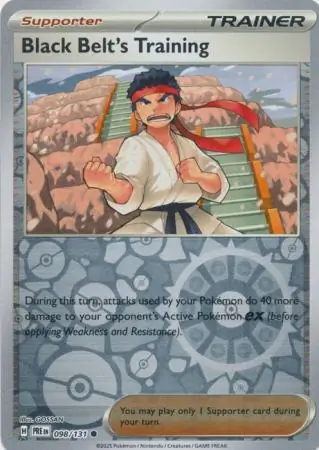 Black Belt's Training Reverse Holo 098